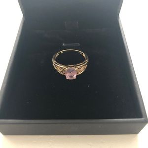 Purple amethyst ring